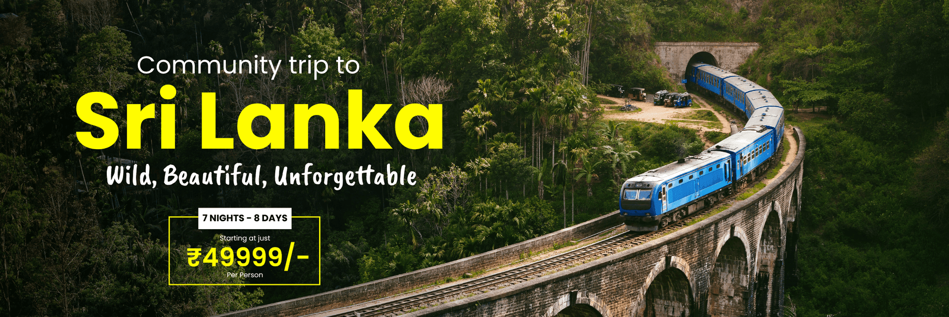 Sri Lanka Island Escape Community Trip Banner